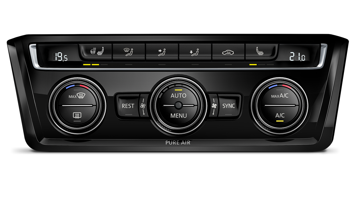 Volkswagen Touran: Panel klimatizace