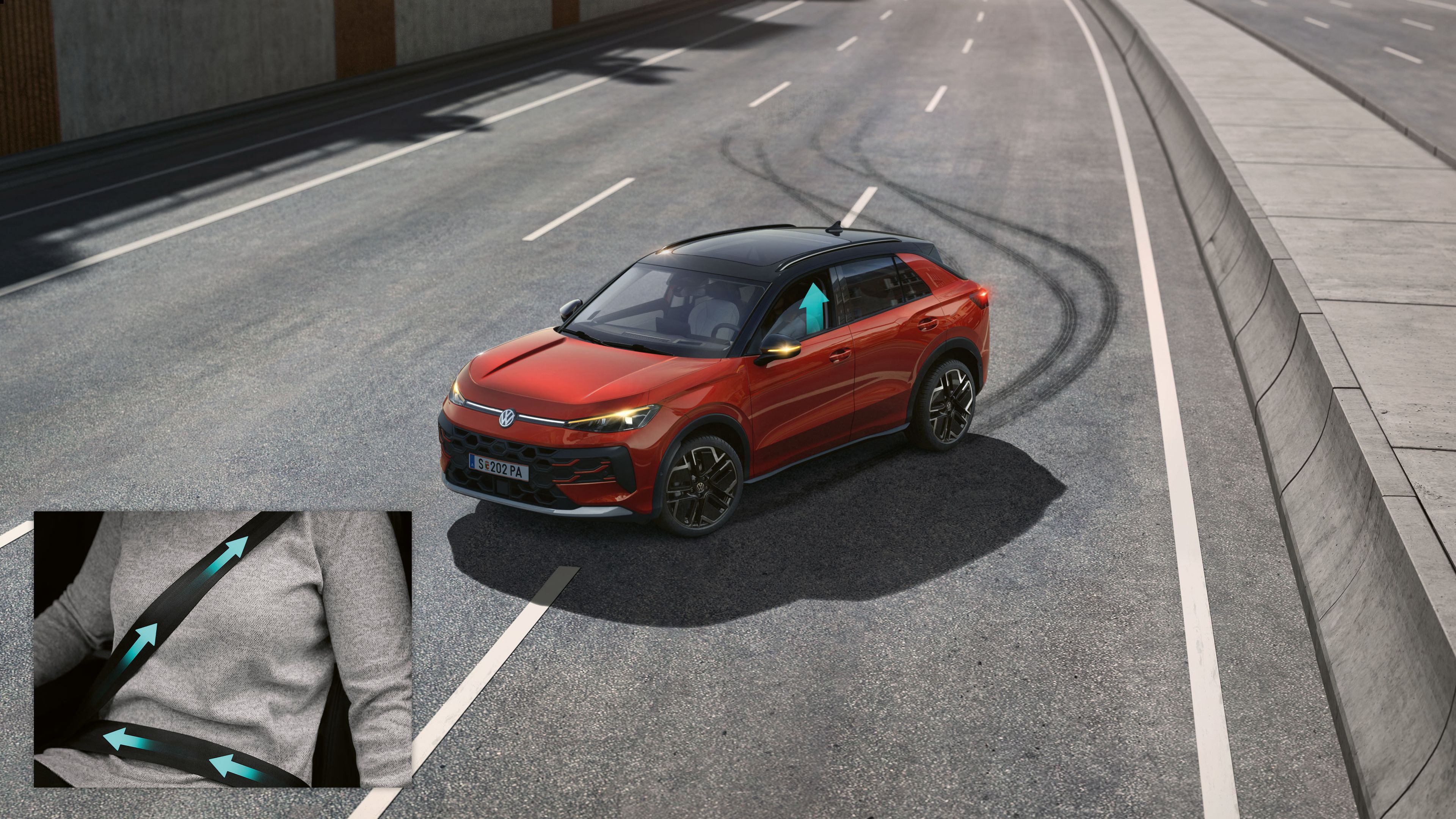 Volkswagen T-Roc – systém proaktivní ochrany cestujících