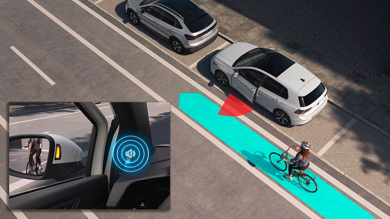 Volkswagen Golf: Varování při opuštění vozu