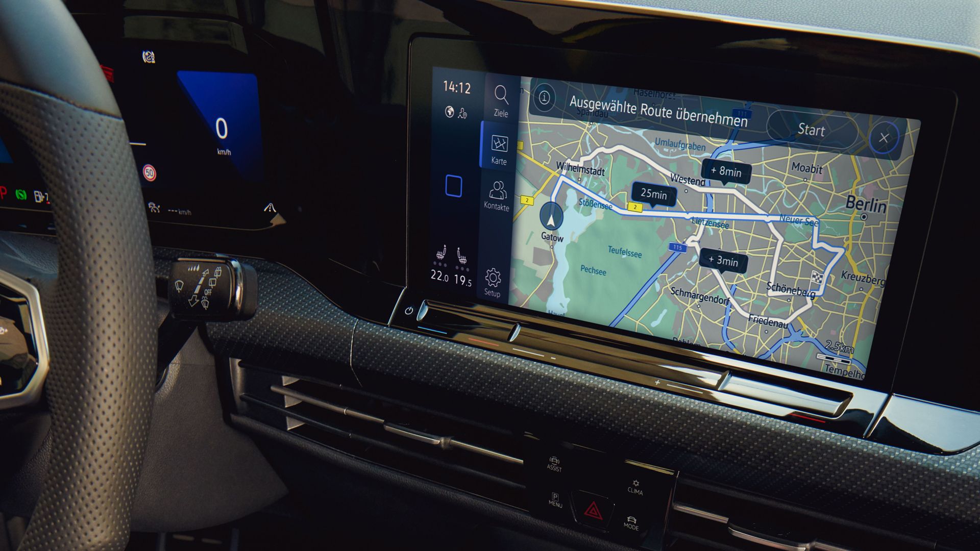 Navigační systém VW Golf s Discover Pro