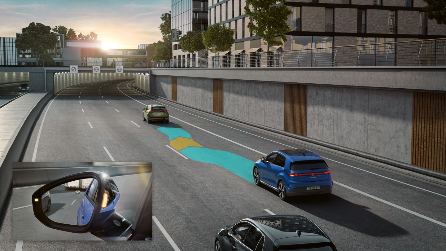Volkswagen ID. Polo - Asistent pro změnu jízdního pruhu