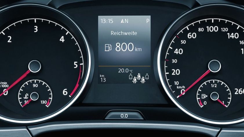 Volkswagen Touran: Signalizace nezapnutých bezpečnostních pásů