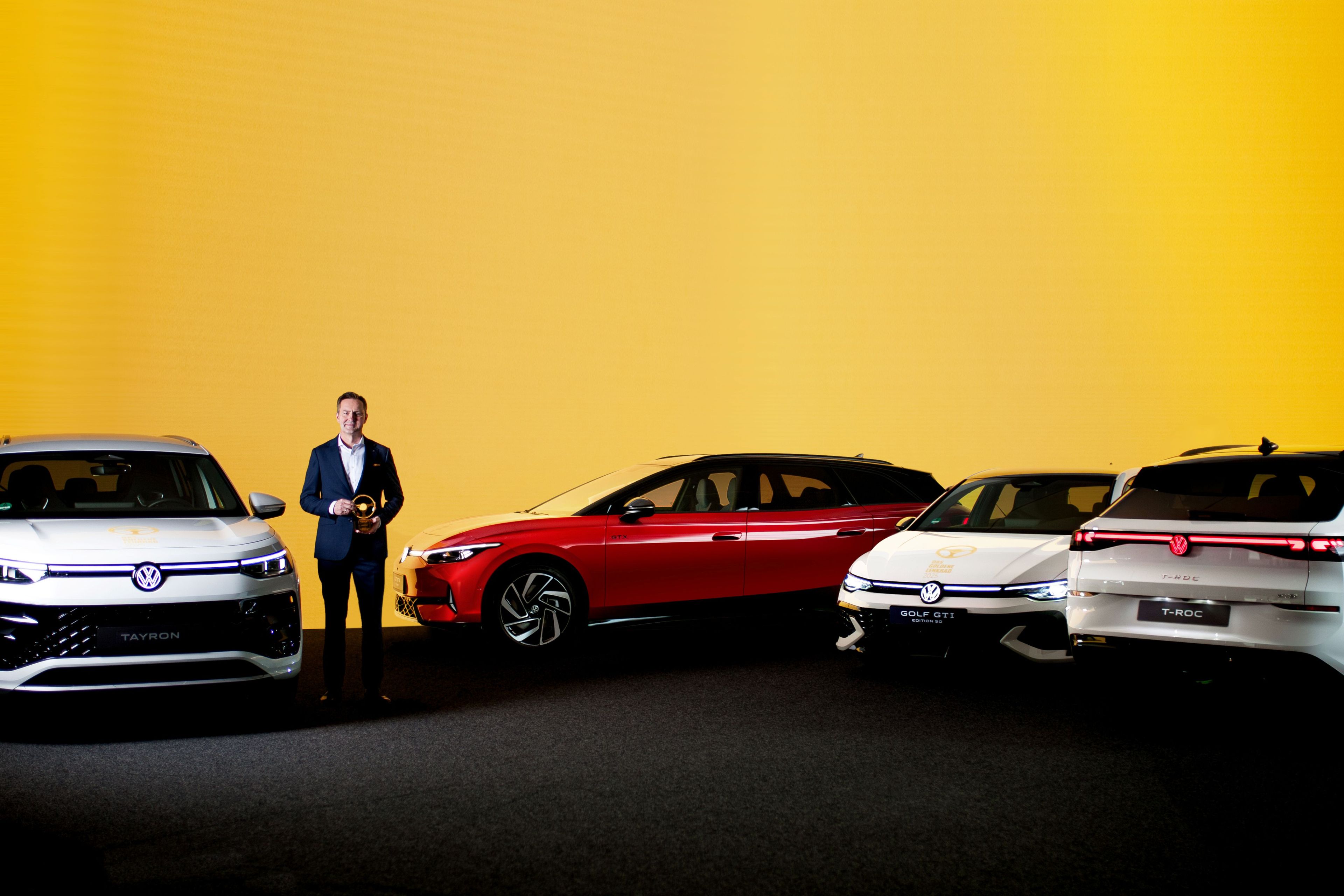 Volkswagen obdržel jako první výrobce „Zlatý volant“ pro čtyři modely