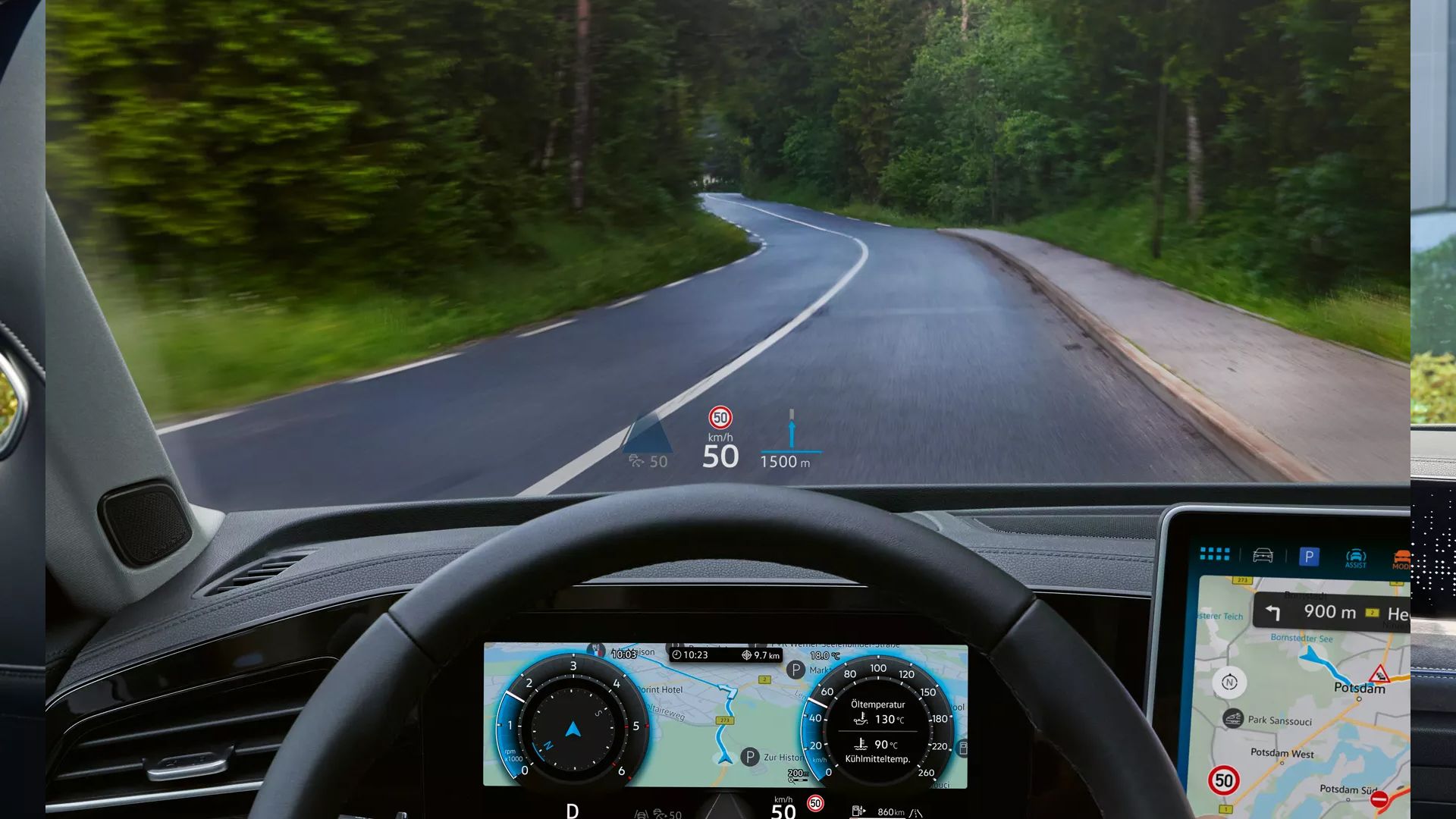 Volkswagen Passat: Head-up displej