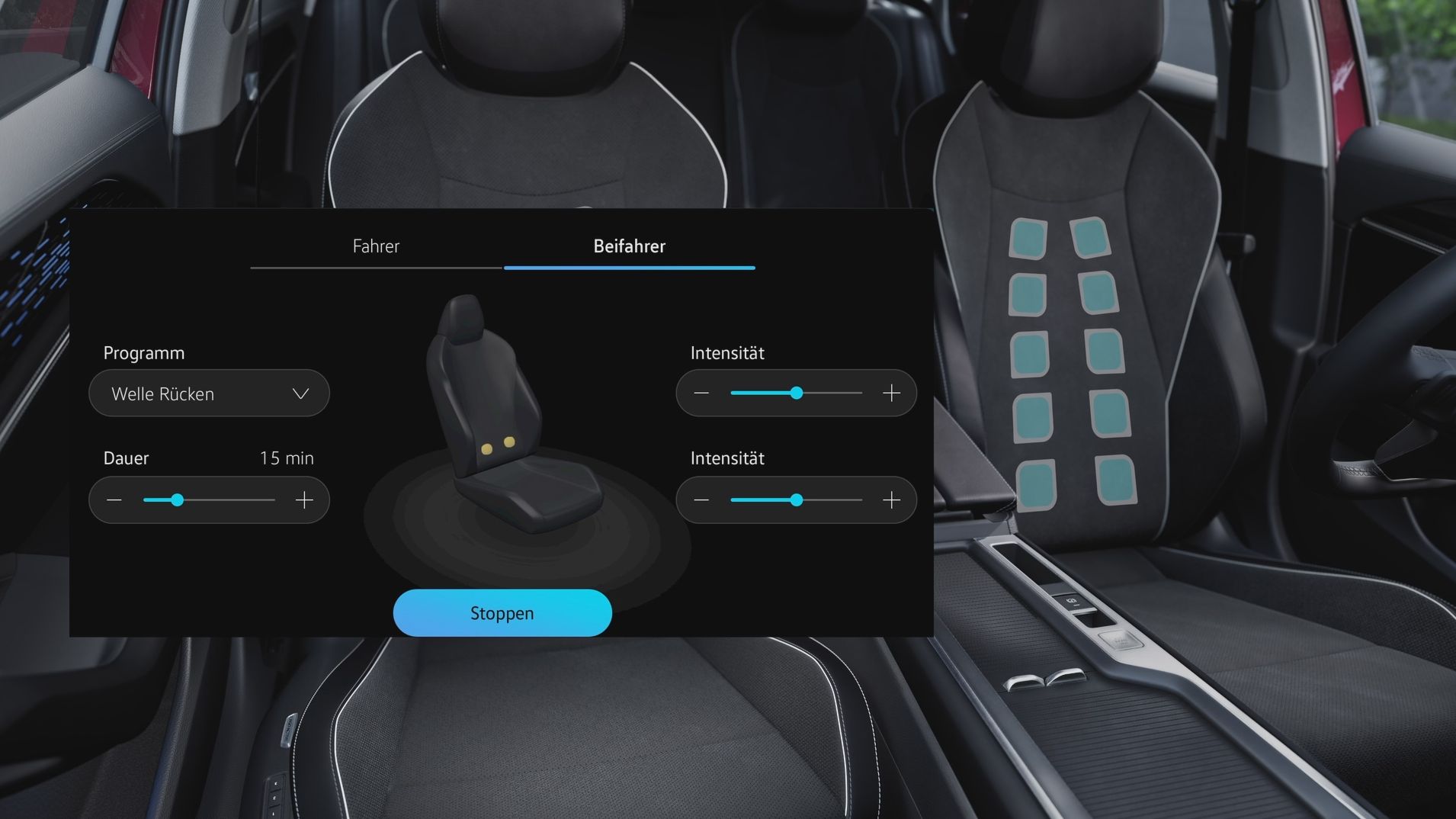 Volkswagen Passat: Sedadla s masážní funkcí