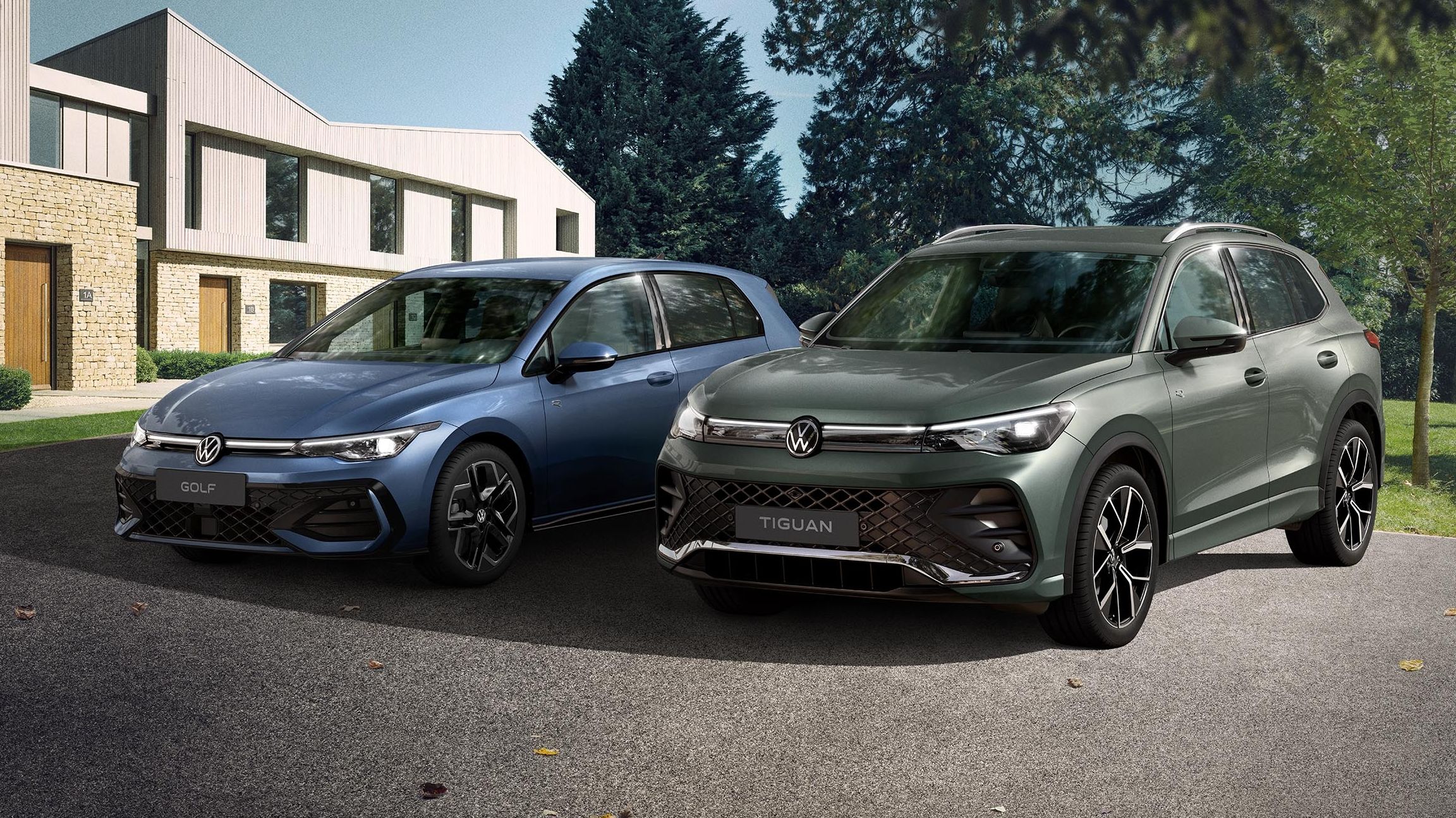 Volkswagen Golf a Volkswagen Tiguan
