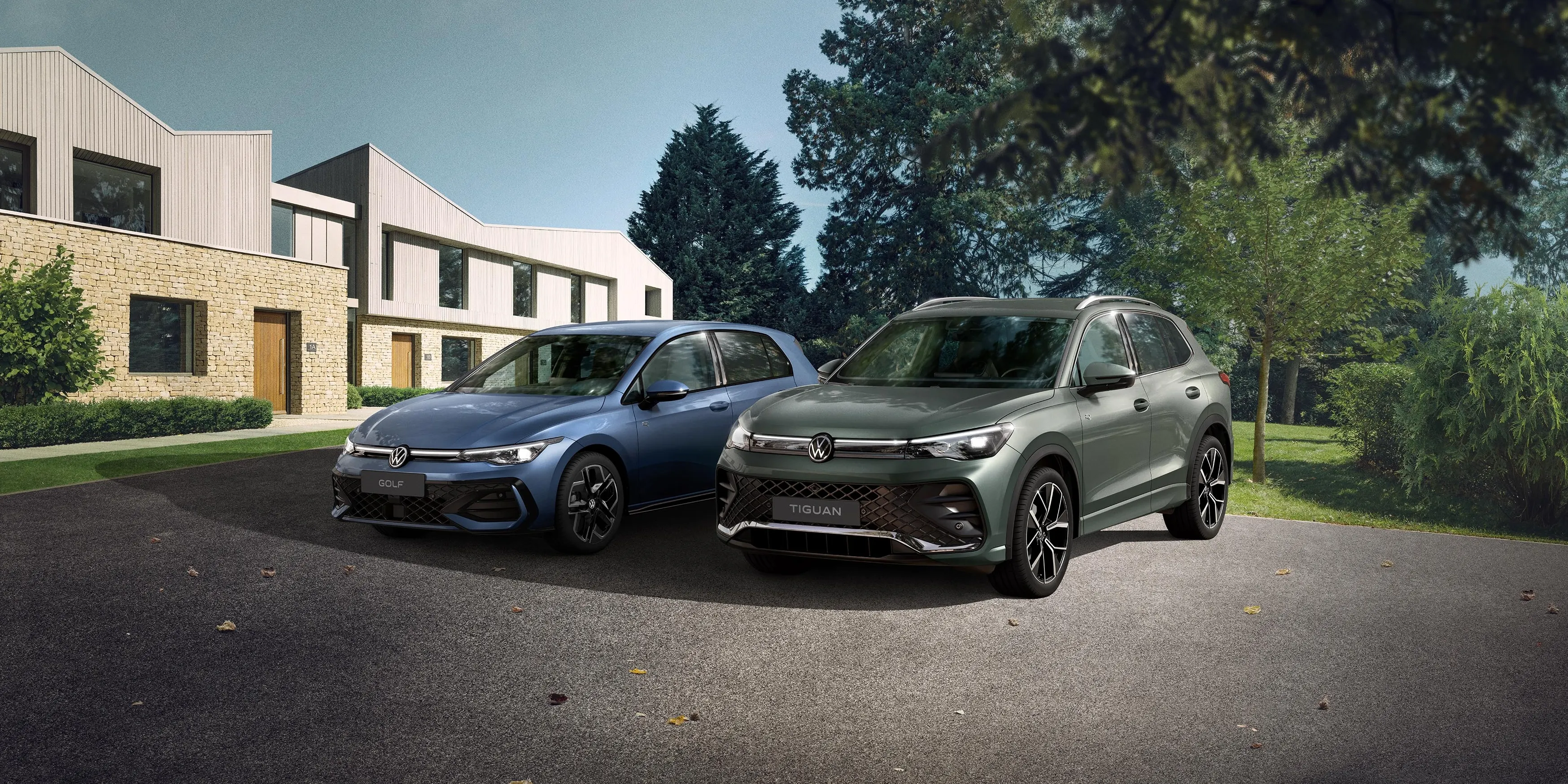 Volkswagen Golf a Volkswagen Tiguan