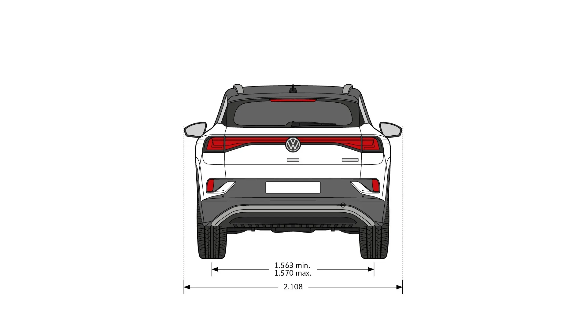 Volkswagen ID.4 - rozměry modelu
