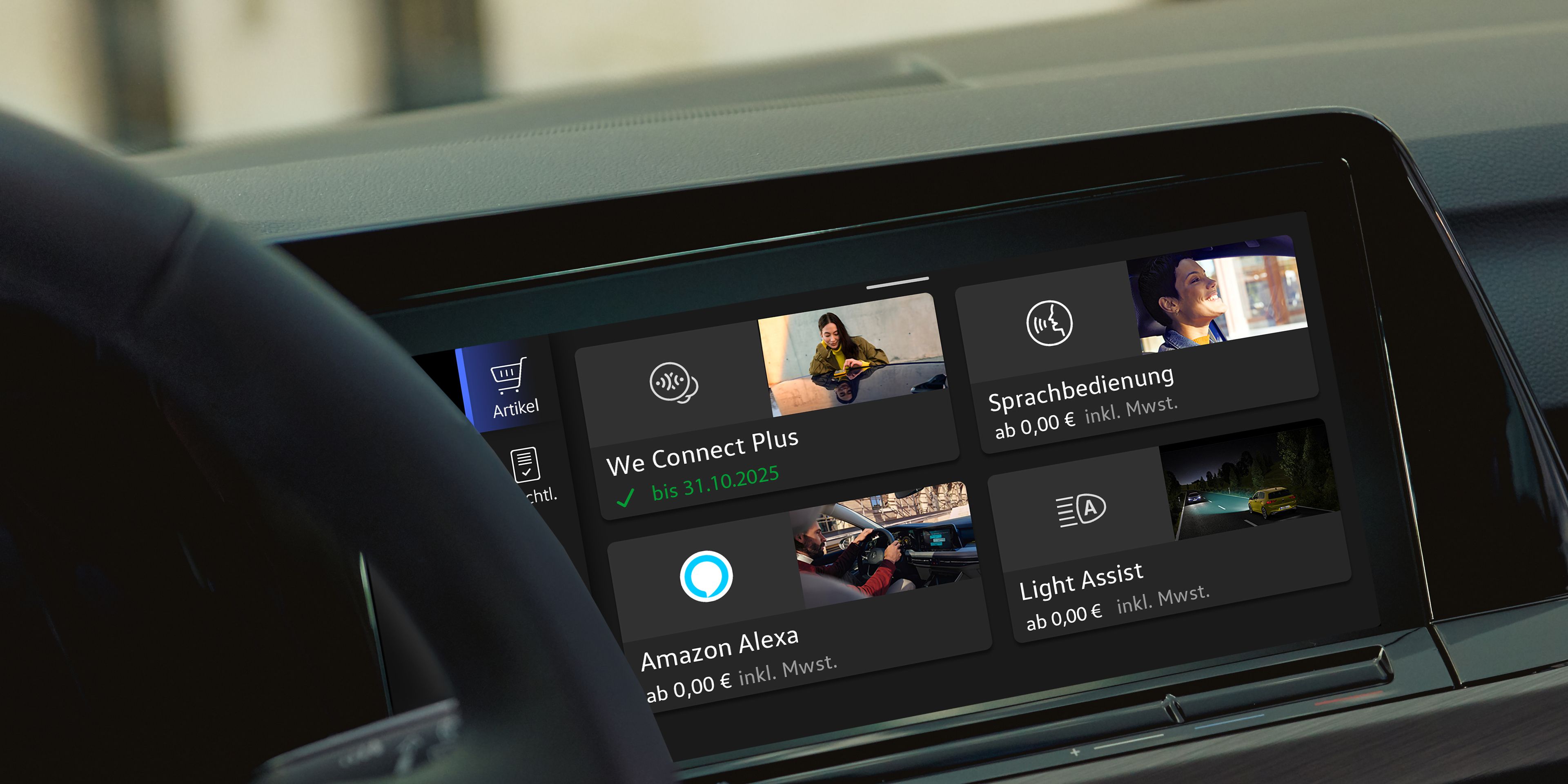 Infotainment systém ve voze Volkswagen Golf - Aktualizace Upgrades