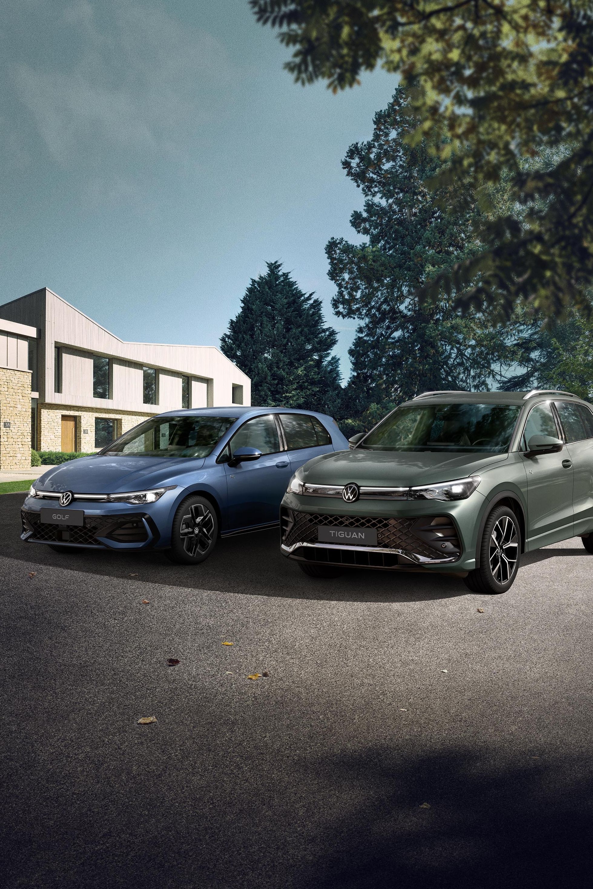 Volkswagen Golf a Volkswagen Tiguan