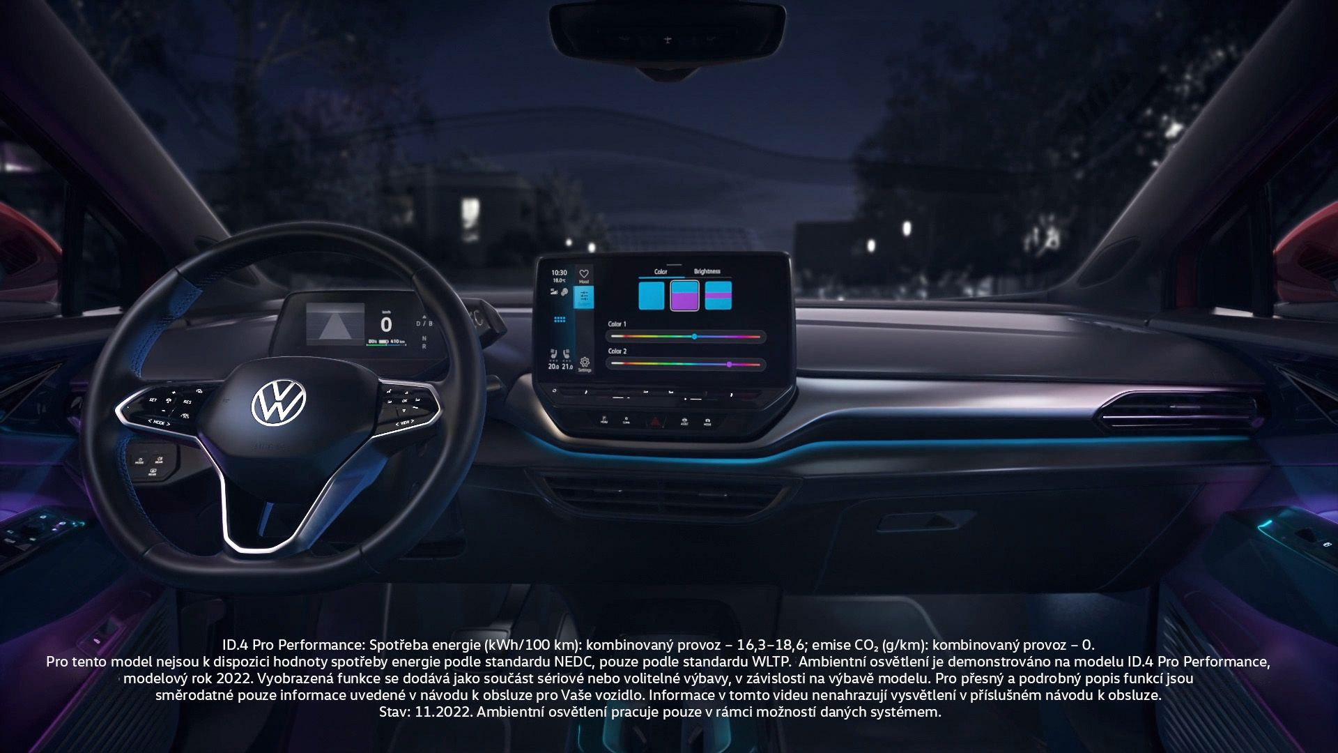 Volkswagen ambientní osvětlení