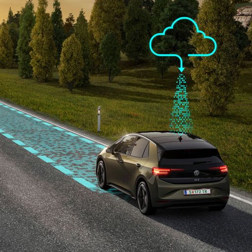 Connected Travel Assist ve voze Volkswagen ID.3