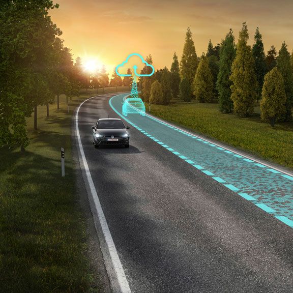 Connected Travel Assist ve voze Volkswagen ID.3