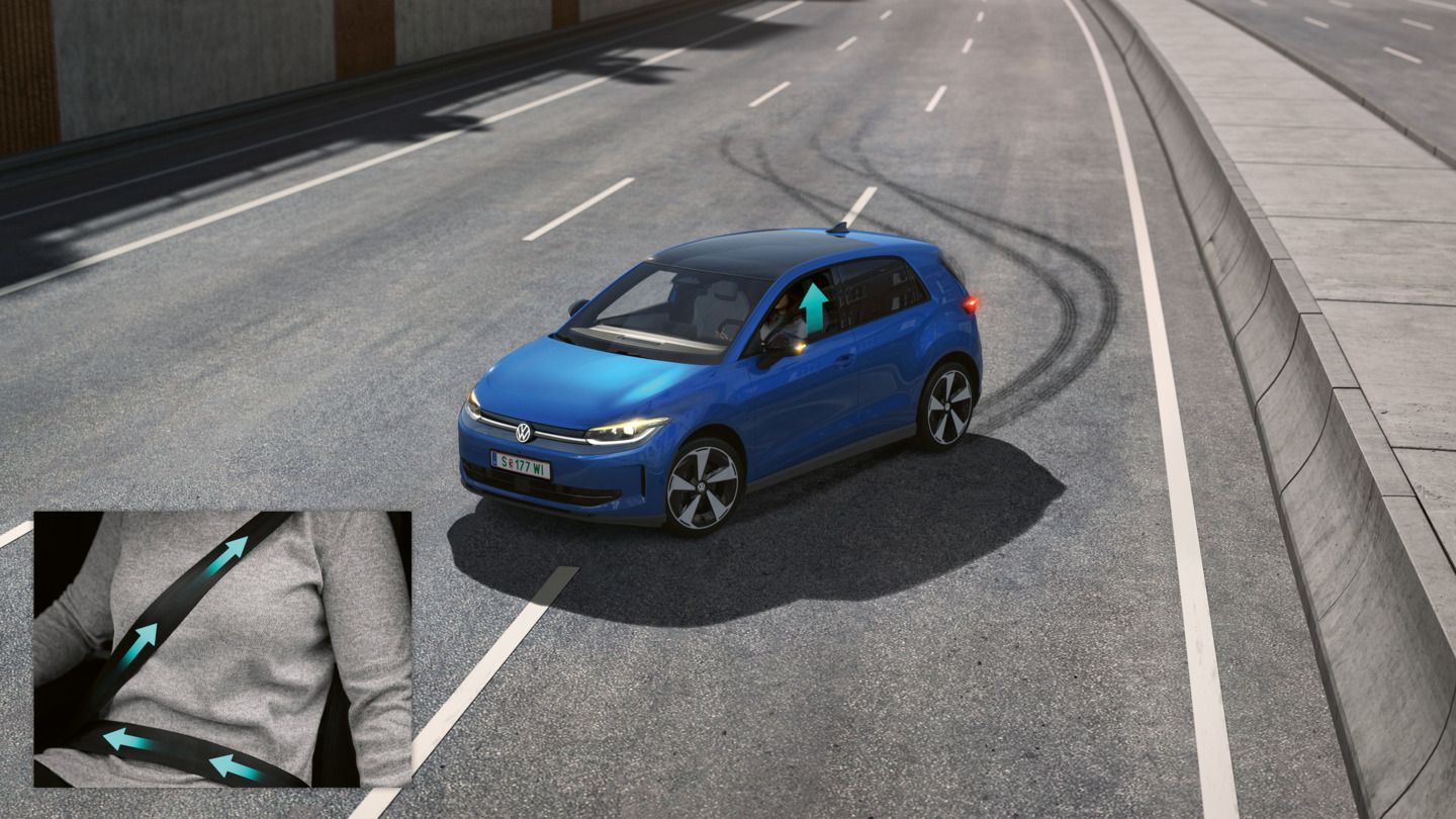 Volkswagen ID. Polo - Proaktivní systém ochrany cestujících