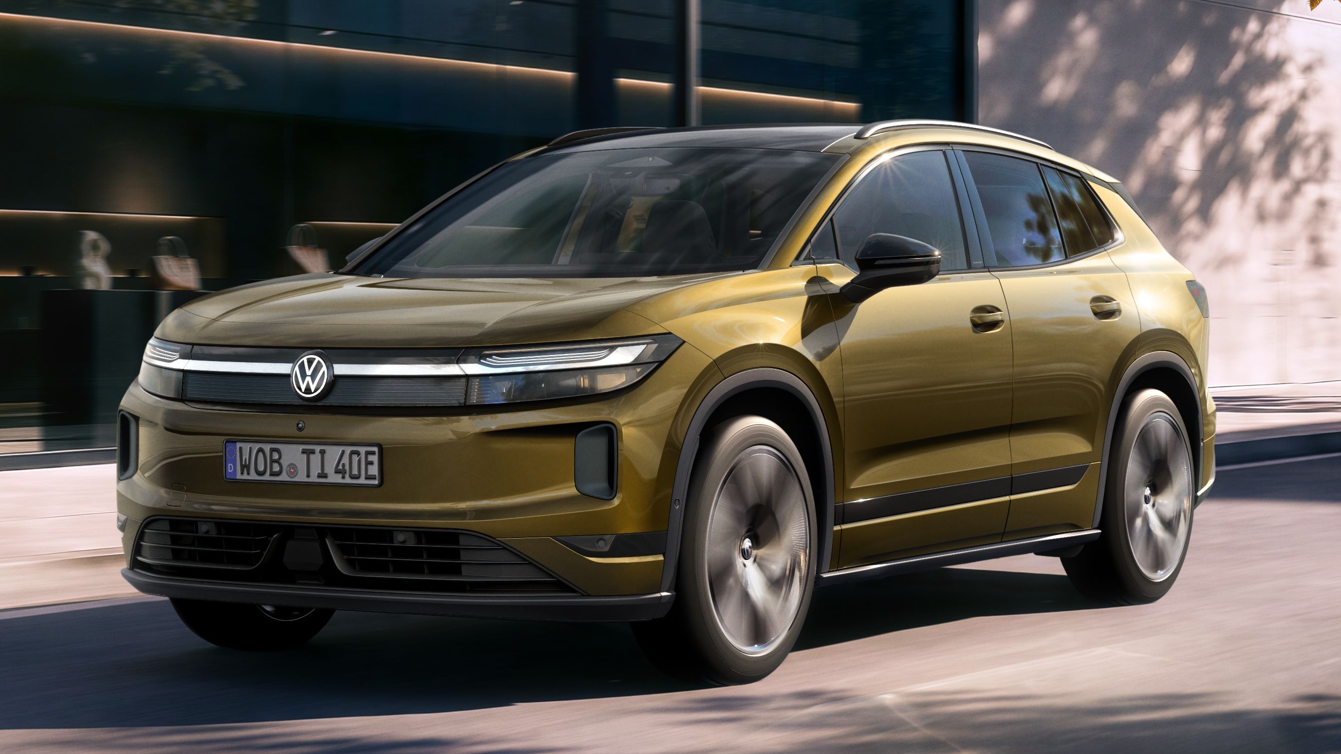 Čistě elektrický Volkswagen ID. Tiguan zepředu