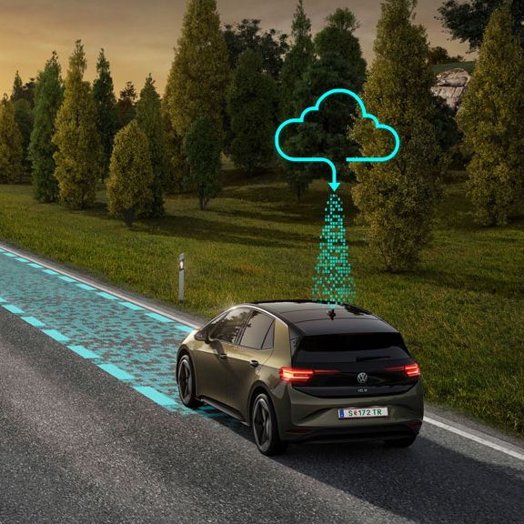 Connected Travel Assist ve voze Volkswagen ID.3