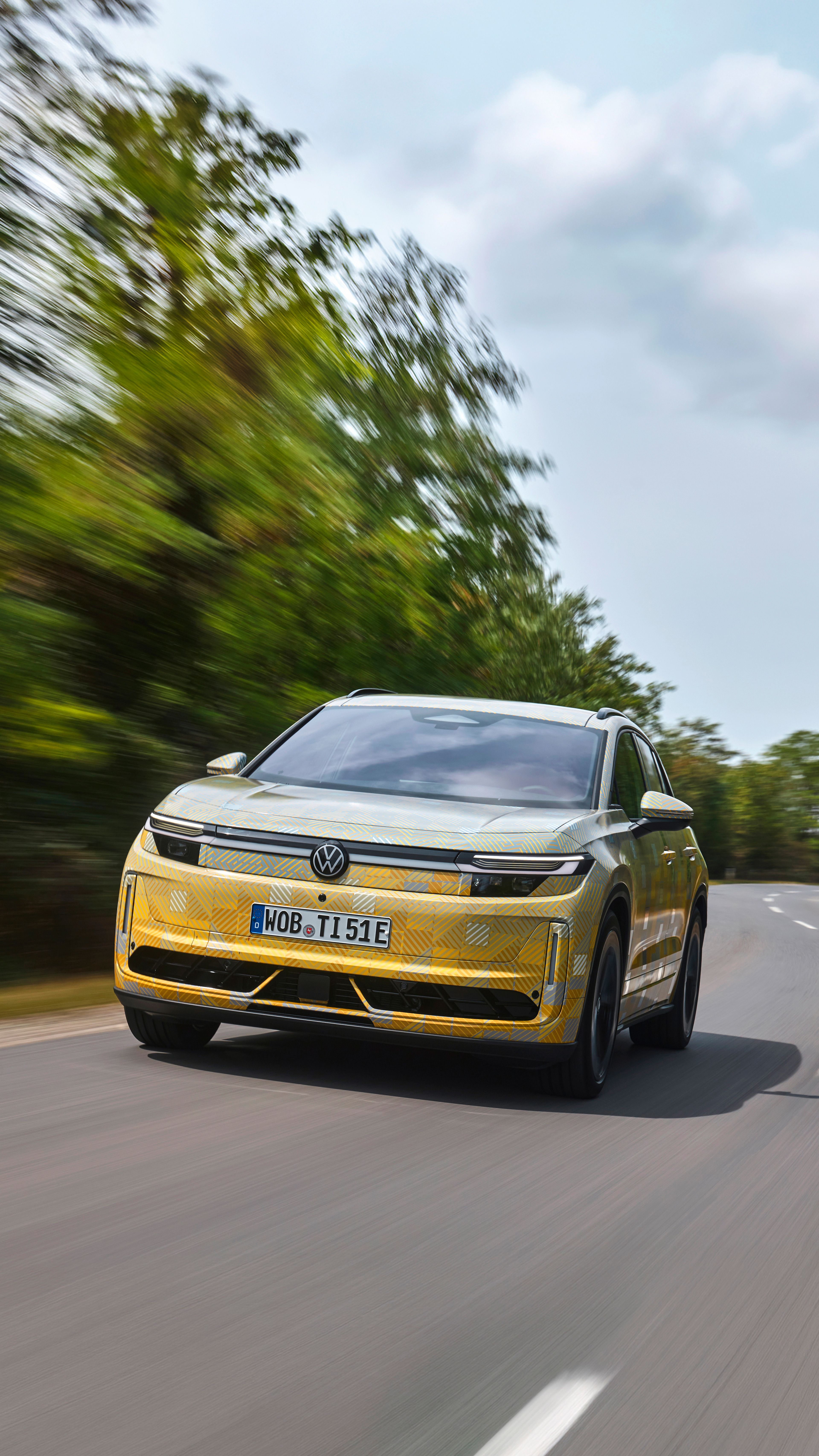 ID. Tiguan s maskováním před uvedením na trh