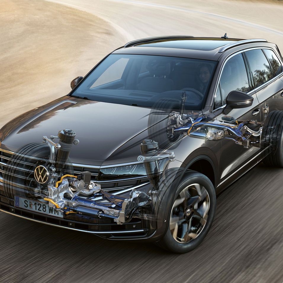 Volkswagen Touareg: Systém aktivní stabilizace naklánění